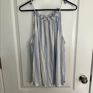 Skies Are Blue Striped Camisole in Blue and White